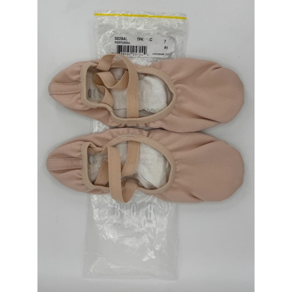 Bloch Performa Stretch Canvas Ballet Shoes S0284L TPK C 7 R1